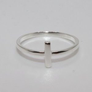 925 Sterling Silver Genuine Cross Womens Rings 8mm Size 8